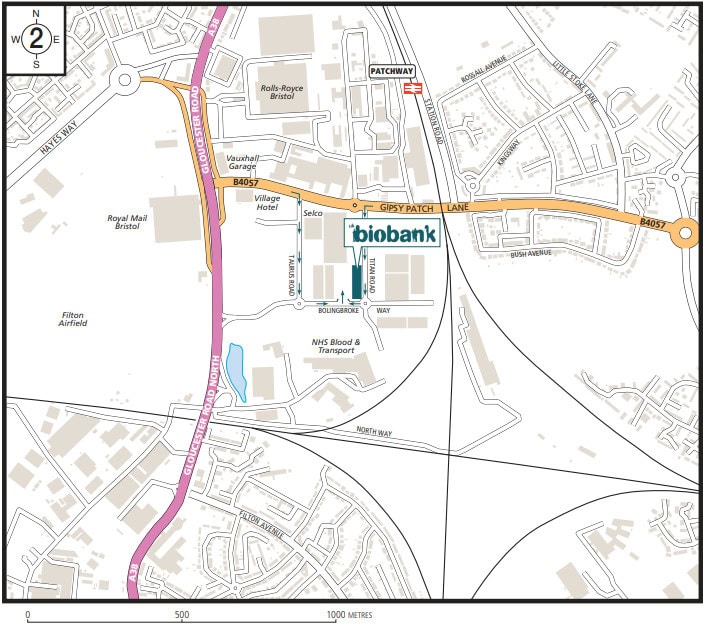 Visit https://www2.ukbiobank.ac.uk/wp-content/uploads/2025/03/UK-Biobank-Bristol-assessment-centre-directions.pdf for written directions