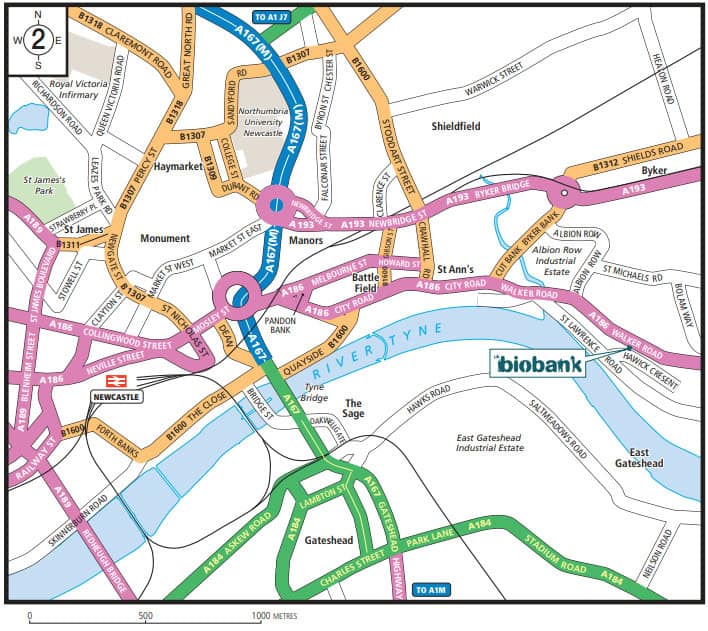 Visit https://www2.ukbiobank.ac.uk/wp-content/uploads/2025/03/UK-Biobank-Newcastle-assessment-centre-directions.pdf for written directions