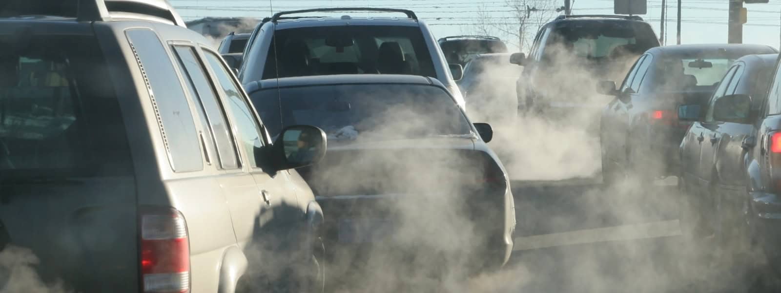 Fumes from built up traffic